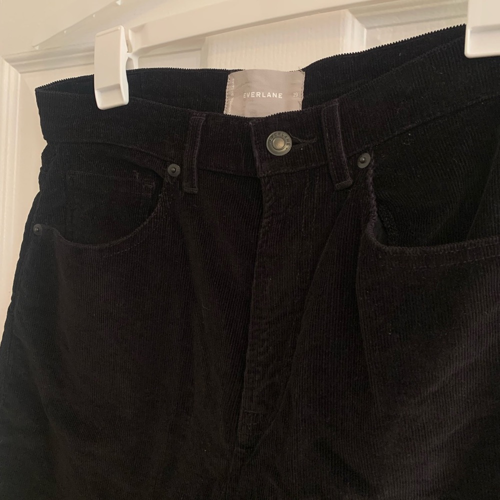 Everlane black corduroy pants
